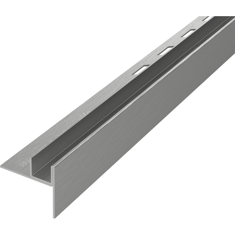 Mexen Line-B nuolaidinė juosta stiklui 120 cm dešinė, šešėlinė pilka šepečiuota - 186604120R
