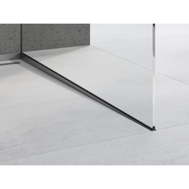 Mexen Line-B nuolaidinė juosta stiklui 120 cm dešinė, šešėlinė pilka šepečiuota - 186604120R