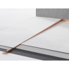 Mexen Line-B nuolaidus grindų apvadas 120 cm kairysis, valytu varis - 186501120L