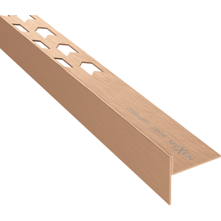 Mexen Line-B 180 cm ilgio kairysis grindų kritimo profilis, šlifuotas varis - 186501180L