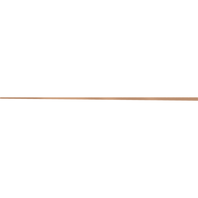 Mexen Line-B 180 cm ilgio kairysis grindų kritimo profilis, šlifuotas varis - 186501180L