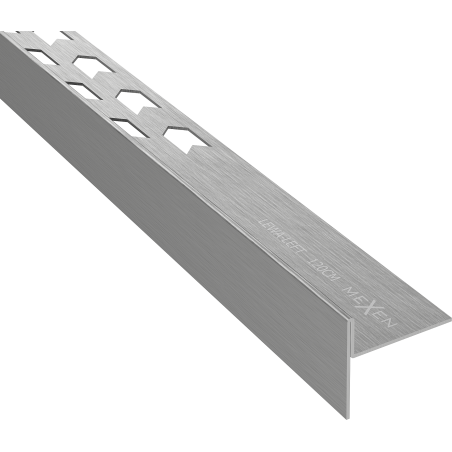 Mexen Line-B grindų nuolydžio juosta 120 cm kairė, šlifuota pilkai pilka - 186601120L