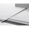 Mexen Line-B grindų nuolydžio juosta 120 cm kairė, šlifuota pilkai pilka - 186601120L