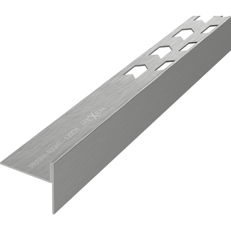 Mexen Line-B grindų nuolydžio juostelė 120 cm dešinė, šlifuota ginklų pilka - 186601120R