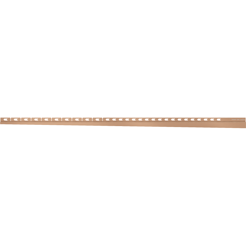 Mexen Line-B Ant sienos prigludusi 120 cm kairioji nuolydinė juosta, šepečiu valyta varis - 186502120L