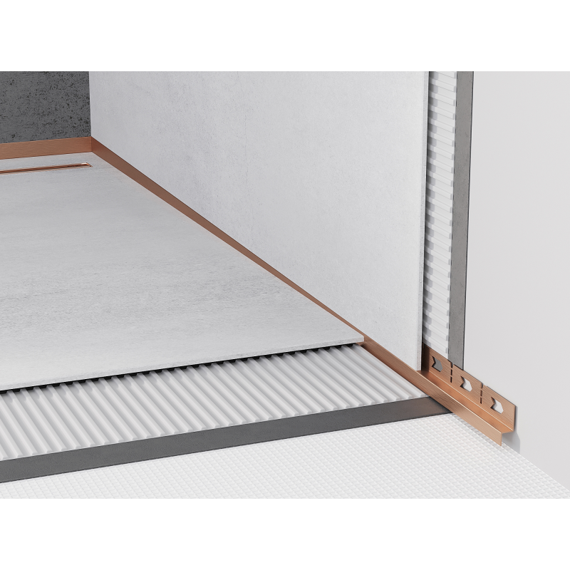 Mexen Line-B teisminis sieninis apvadas 120 cm dešinysis, šlifuotas varis - 186502120R