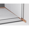 Mexen Line-B teisminis sieninis apvadas 120 cm dešinysis, šlifuotas varis - 186502120R