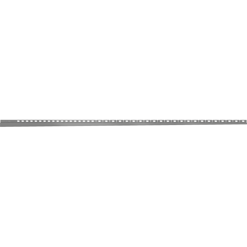 Mexen Line-B paminkštinta sieninė juostelė 180 cm dešinė, ginklo pilka šlifuota - 186602180R