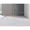 Mexen Line-B teisminis sieninis apvadas 120 cm dešinysis, šlifuotas varis - 186502120R