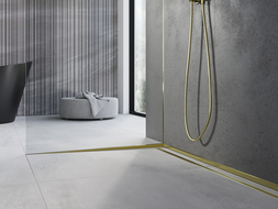 Mexen Line-B nukreipta juostelė stiklui 120 cm kairė, auksinė - 185004120L