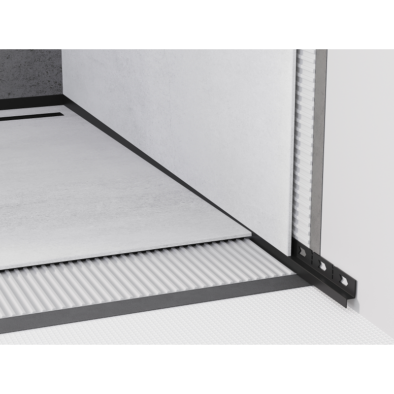 Mexen Line-B sieninė nuolydžio juosta 120 cm dešinė, juoda - 187002120R