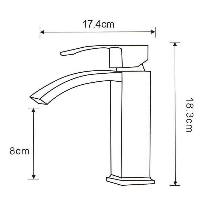 Mexen Libra praustuvo maišytuvas, juodas - 745100-70