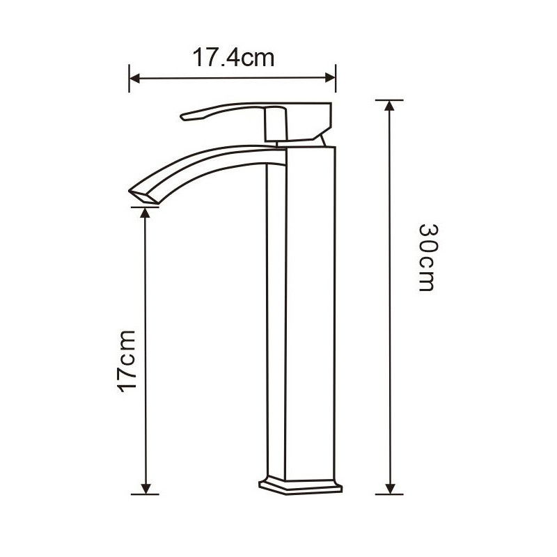 Mexen Libra aukštas praustuvo čiaupas, chromas - 745110-00