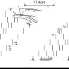 Mexen Libra R45 vonios komplektas, juodas - 745113R45-70