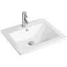 Mexen Lora įleidžiamas į stalviršį praustuvas 53 x 46 cm, baltas - 25365300
