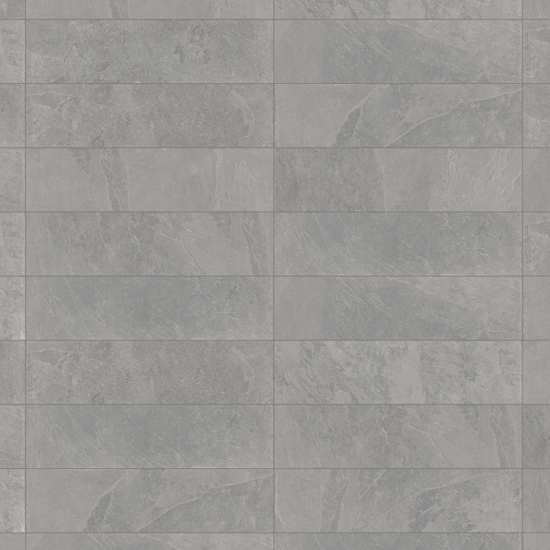 Mexen Ravena Grigio glazūruotų akmens masės, rektifikuota klojama sieninė ir grindų plytelė 120 x 30 cm, matinis