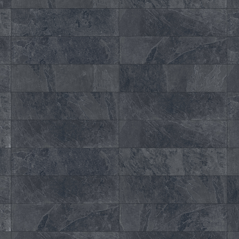 Mexen Ravena Nero glazūruotas rektifikuotas G1 akmens masės plytelės, grindų ir sienų, 120 x 30 cm, matinės