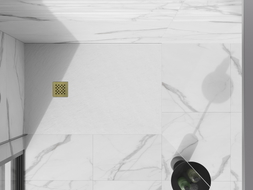 Mexen Stone+ dušo padėklo dangtelis, auksinis - 44910050