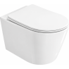 Mexen Rico 2.0 WC dubuo Rimless Tornado su lėtai nusileidžiančiu plonu duroplastu, balta blizgi - 3072L4000T