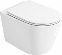 Mexen Rico 2.0 WC dubuo Rimless Tornado su lėtai nusileidžiančiu plonu duroplastu, balta blizgi - 3072L4000T