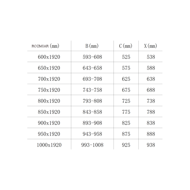 Mexen Pretoria atveriamos dušo durys 85 cm, skaidrios, chromas - 852-085-000-01-00