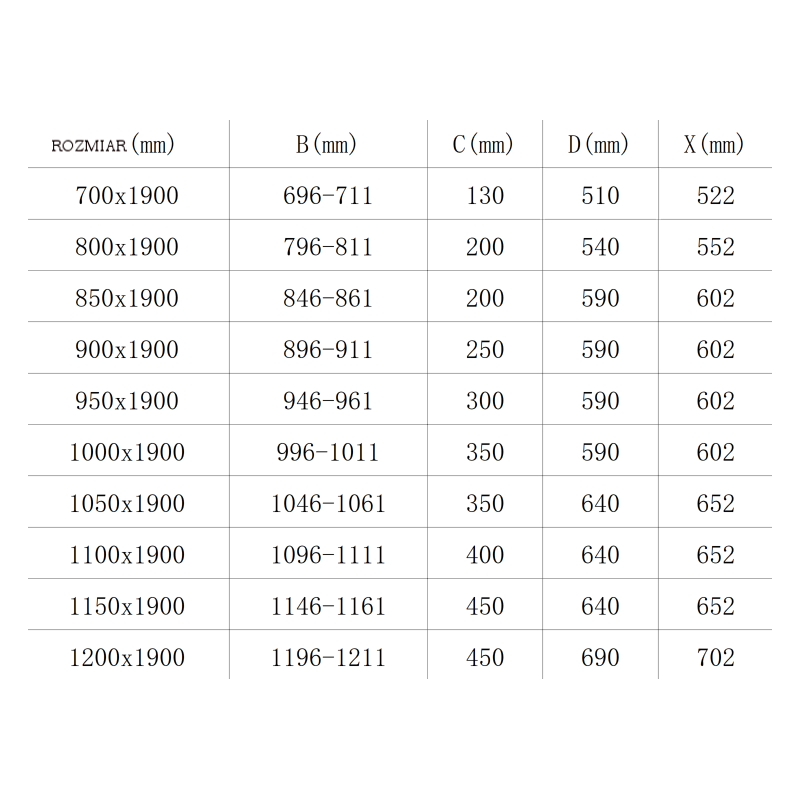 Mexen Roma atveriamos dušo durys 80 cm, permatomos, chromas - 854-080-000-01-00
