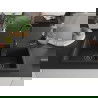 Mexen Tomas dviguba granitinė plautuvė 800 x 500 mm, Juoda/Sidabrinis metallic, sifonas Juoda - 6516802000-73-B