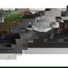 Mexen Tomas dviguba granitinė plautuvė 800 x 500 mm, Juoda/Auksinė metallic, sifonas Juoda - 6516802000-75-B