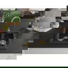 Mexen Carlos pusantrinė granitinė plautuvė 582 x 475 mm, Juoda/Auksinė metallic, sifonas Auksinė - 6518581500-75-G