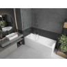 Mexen Next 1-sparnis vonia pertvara 50 x 150 cm, skaidri, chromas - 895-050-000-00-00-01