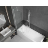 Mexen Next vienos dalies vonios pertvara 50 x 150 cm, permatoma, balta - 895-050-000-00-00-20