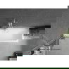 Mexen Next 1 judamosios dalies vonios sienelė 50 x 150 cm, Skaidrus, Balta - 895-050-000-00-00-20