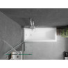 Mexen Next vienos dalies vonios ekranas 50 x 150 cm, skaidrus, baltas - 895-050-000-00-00-20