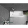 Mexen Next vonios pertvara vienos dalies, 50 x 150 cm, skaidri, balta - 895-050-000-00-00-20
