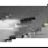 Mexen Next 1 judamosios dalies vonios sienelė 60 x 150 cm, Skaidrus, Balta - 895-060-000-00-00-20