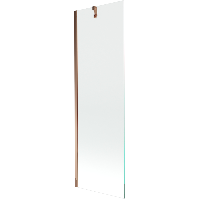 Mexen Next vonios pertvaras, vieno sparno, 60 x 150 cm, permatomas, rožinis auksas - 895-060-000-00-00-60