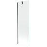 Mexen Next vonios pertvara, vieno sparno 60 x 150 cm, permatoma, juoda - 895-060-000-00-00-70