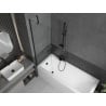 Mexen Next vonios pertvara, vieno sparno 60 x 150 cm, permatoma, juoda - 895-060-000-00-00-70