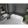 Mexen Next vonios pertvara, vieno sparno 60 x 150 cm, permatoma, juoda - 895-060-000-00-00-70