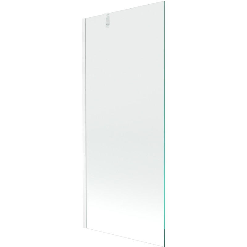 Mexen Next 1-sparnis vonios ekranas 80 x 150 cm, skaidrus, baltas - 895-080-000-00-00-20