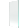 Mexen Next 1-sparnis vonios ekranas 80 x 150 cm, skaidrus, baltas - 895-080-000-00-00-20