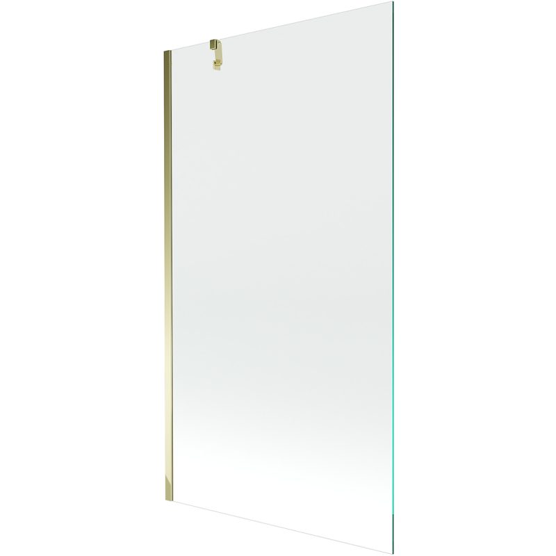 Mexen Next vonios ekranas 1-duris 90 x 150 cm, skaidrus, auksinis - 895-090-000-00-00-50