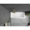 Mexen Next vonios ekranas 1-duris 90 x 150 cm, skaidrus, auksinis - 895-090-000-00-00-50