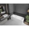 Mexen Next vonios ekrano durys, 1 sparno, 50 x 150 cm, matinės, chromas - 895-050-000-00-30-01