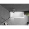 Mexen Next vonios ekrano durys, 1 sparno, 50 x 150 cm, matinės, chromas - 895-050-000-00-30-01