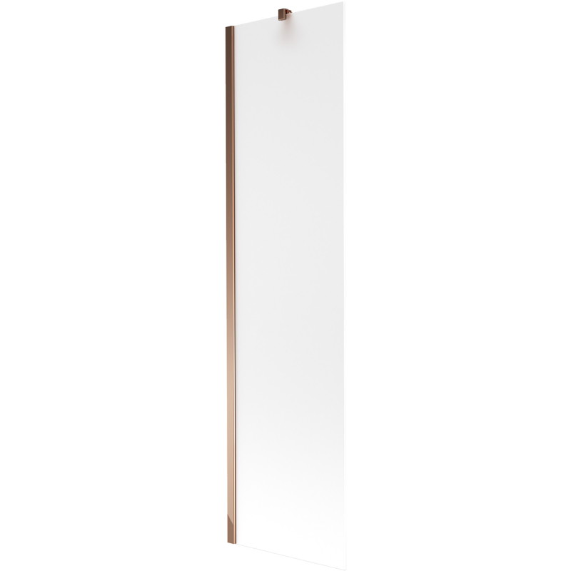 Mexen Next vieno sparno vonios uždanga 50 x 150 cm, matinė, rožinis auksas - 895-050-000-00-30-60