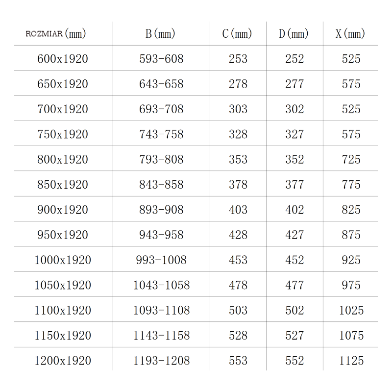 Mexen Lima sulankstomos dušo durys 100 cm, skaidrios, juodos - 856-100-000-70-00
