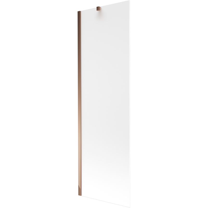 Mexen Next vonios širma 1-duris 60 x 150 cm, matinė, rožinis auksas - 895-060-000-00-30-60