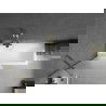Mexen Next vonios pertvara su vienu sparnu 80 x 150 cm, matinė, auksinė - 895-080-000-00-30-50