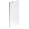 Mexen Next vonios pertvara 1-duris 80 x 150 cm, matinis, juodas - 895-080-000-00-30-70